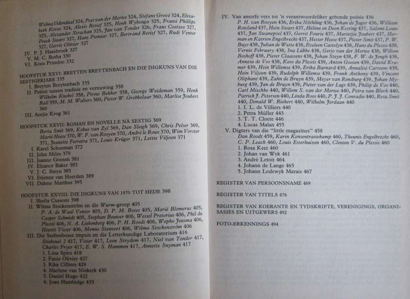 Die Afrikaanse Literatuur 1652-1987 J C Kannemeyer  P