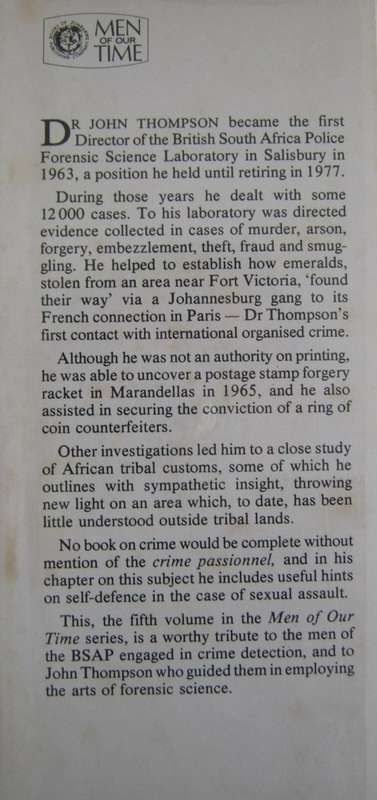 Crime Scientist John Thompson