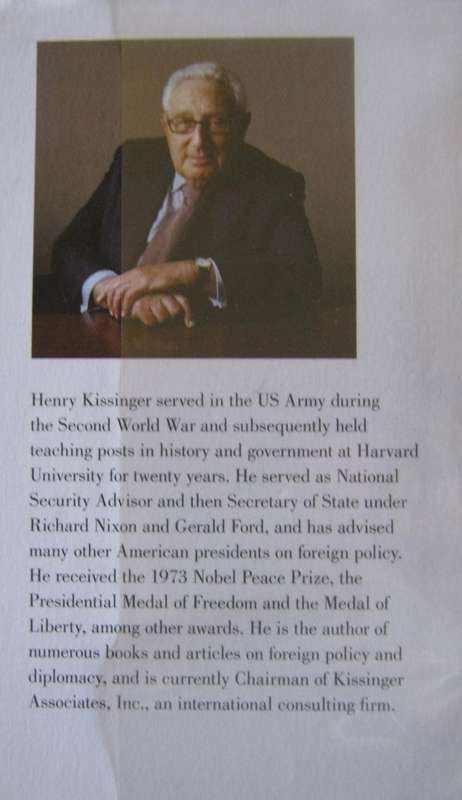 World Order Reflections on the Character of Nations and the Course of History Henry Kissinger
