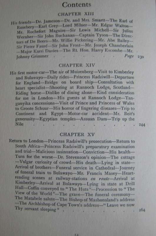 Cecil Rhodes His Private Life By Hi Private Secretary Philip Jourdan
