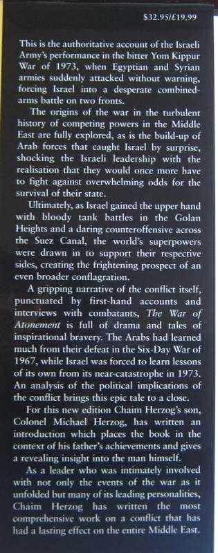 The War of Atonement The Inside Story of the Yom Kippur War Chaim Herzog