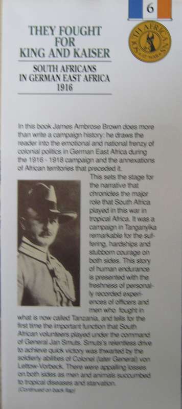 South Africans At War Series  8 Volumes
