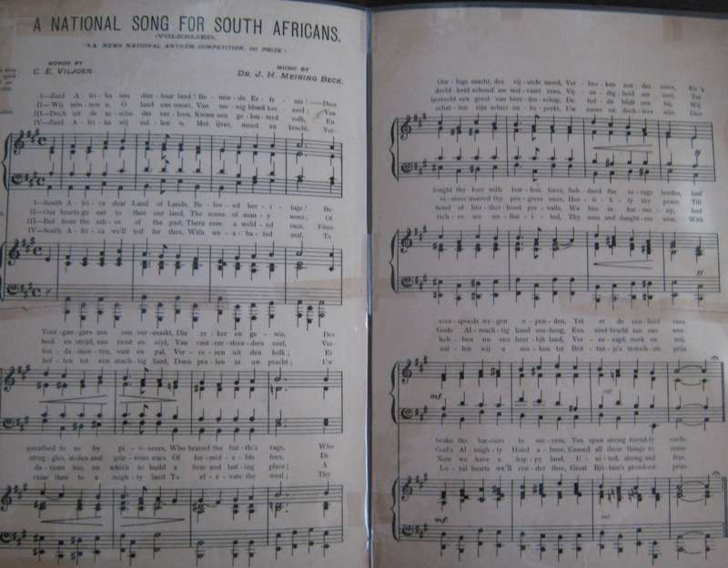 Anglo-Boer War Memorabilia: Herdenking Van Die Uitbreek Van Die Anglo-Boereoorlog & A National Song
