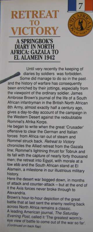 South Africans At War Series  8 Volumes