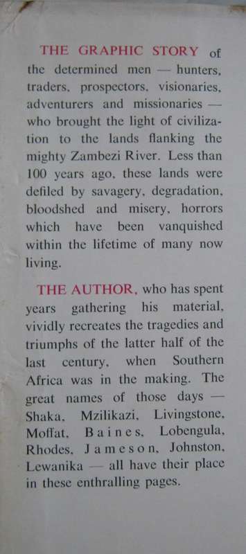 Zambezi Sunrise How Civilisation Came to Rhodesia & Nyasaland. Signed by the author
