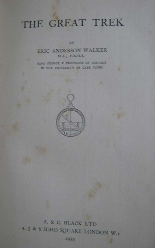 The Great Trek Eric Anderson Walker