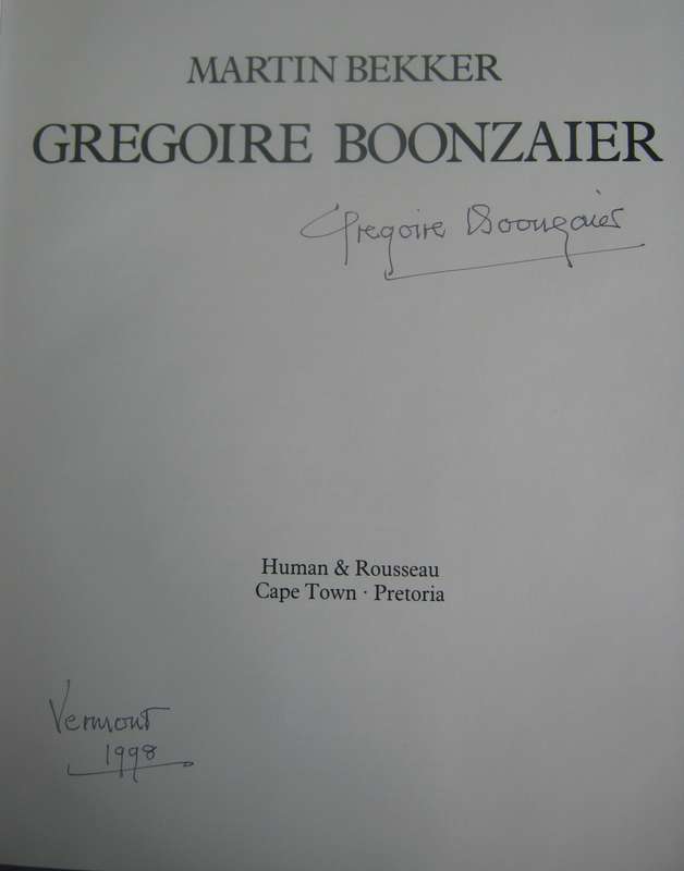 Gregorire Boonzaier (Signed) Martin Bekker