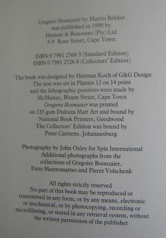Gregorire Boonzaier (Signed) Martin Bekker