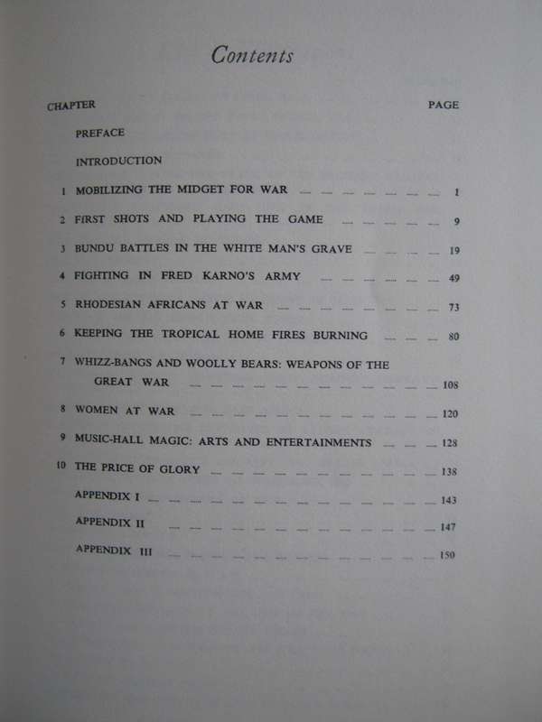 Ragtime Soldiers The Rhodesian Experience in the First World War Peter McLaughlin