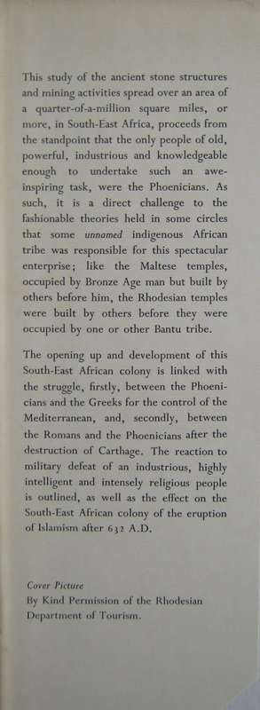 Zimbabwe Rhodesias Ancient Greatness A J Bruwer