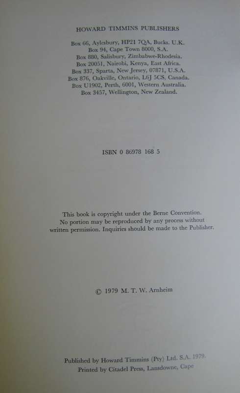 South Africa After Vorster Prof. M T W Arnheim