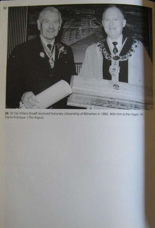 Div Looks Back The Memoirs of Sir De Villiers Graaf Sir De Villiers Graaf