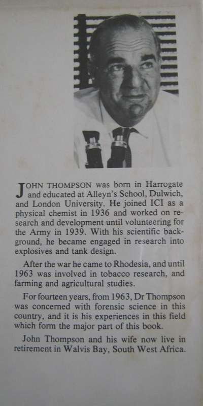 Crime Scientist John Thompson