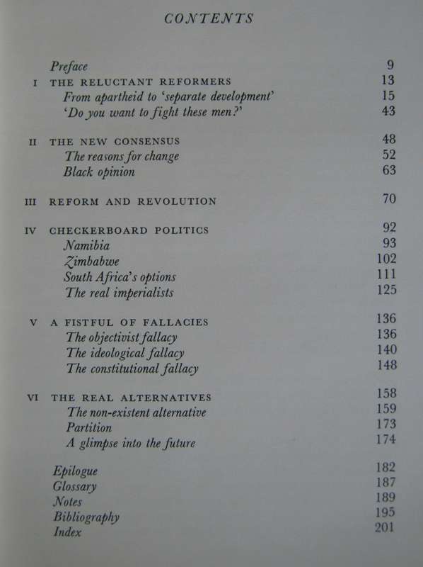 South Africa After Vorster Prof. M T W Arnheim