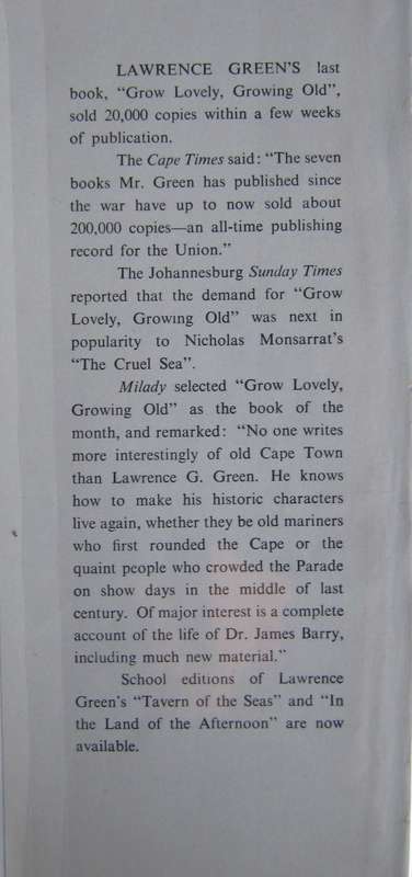 Lords of the Last Frontiers Lawrence G Green
