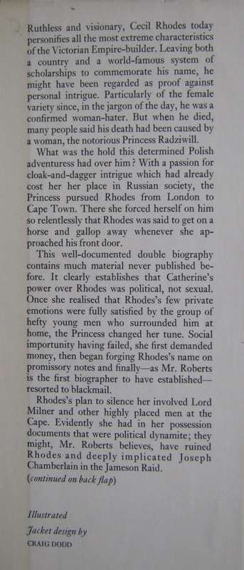Cecil Rhodes & the Princess Brian Roberts