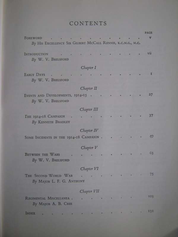 The Story of the Northern Rhodesia Regiment + I Remember Booklet Edited by W V Brelsford