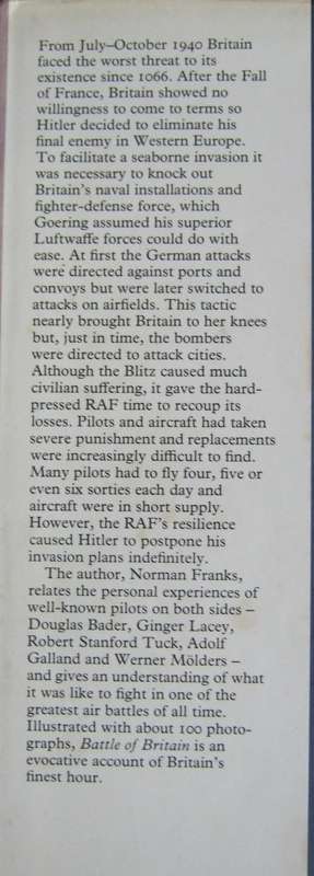 Battle of Britain Norman Franks   P
