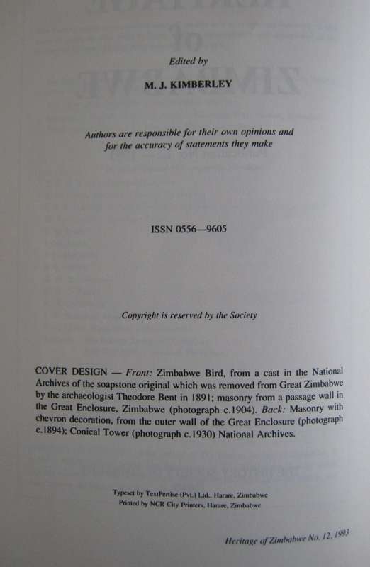 Set of 3 Heritage of Zimbabwe | Rhodesiana Journals