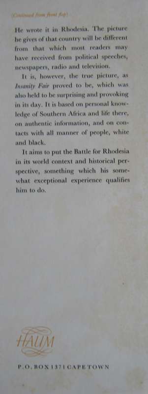 The Battle for Rhodesia Douglas Reed