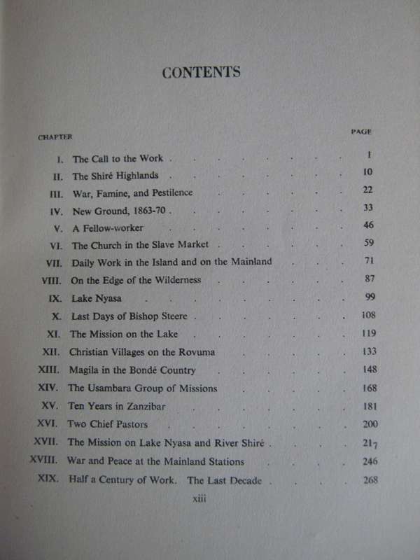 The History of the Universities Mission to Central Africa. 3 Volumes & Supplement