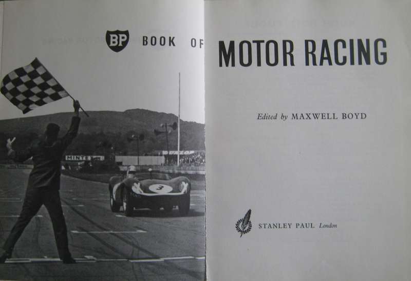 BP Book of Motor Racing Maxwell Boyd
