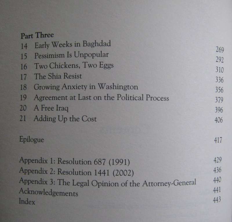 Iraq The Cost of War Jeremy Greenstock