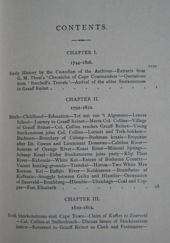 The Autobiography of the late Sir Andries Stockenstrom, Bart Volumes 1 & 2 C W Hutton