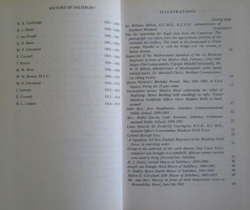 A Sequence of Time The Story of Salisbury, Rhodesia 1900-1914 G H Tanser