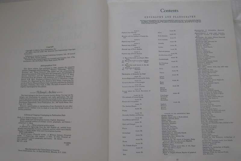 Hecks Pictorial Archive of Military Science, Geography and History J G Heck    P
