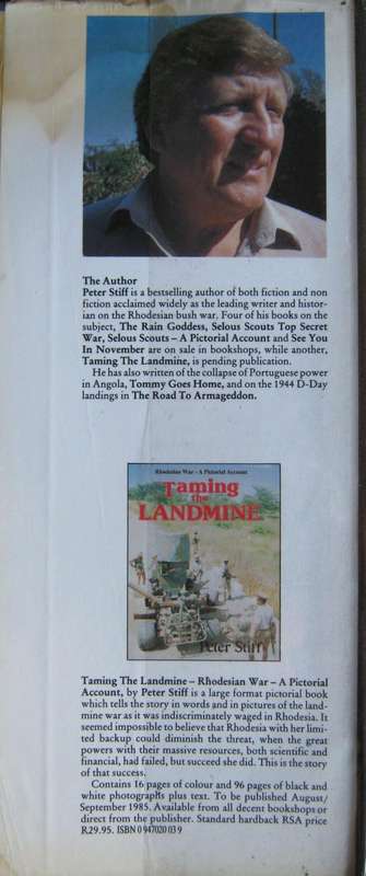 See You In November Rhodesias No Holds Barred Intelligence War Peter Stiff