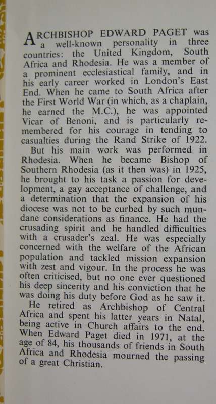 Paget of Rhodesia Geoffrey Gibbon