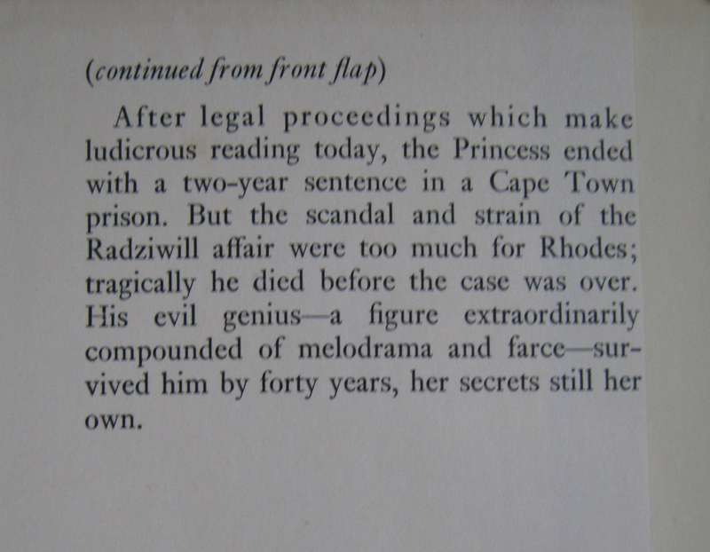 Cecil Rhodes & the Princess Brian Roberts