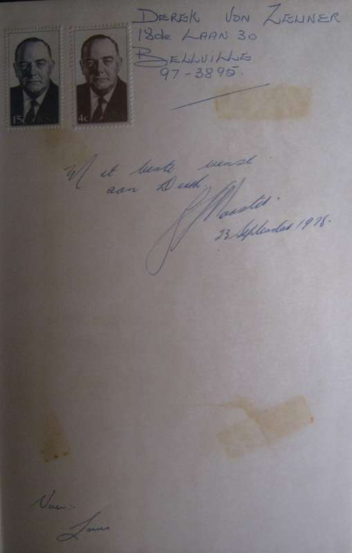 Vorster  Die Mens  Signed  John DOliveira