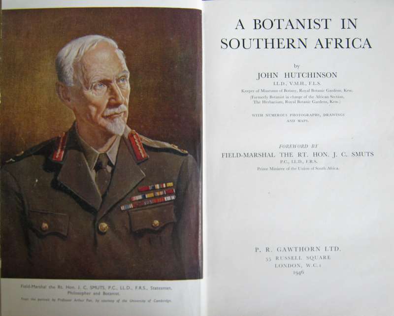 A Botanist in Southern Africa John Hutchinson