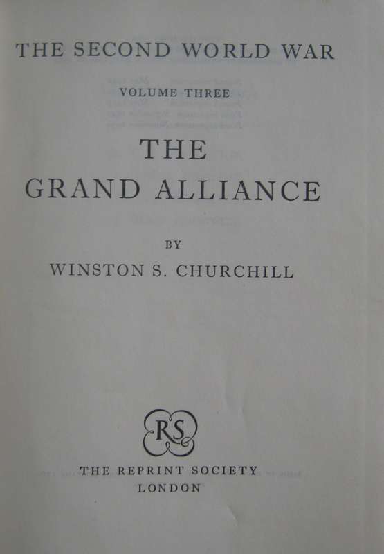 The Second World War Winston Churchill 4 Volumes