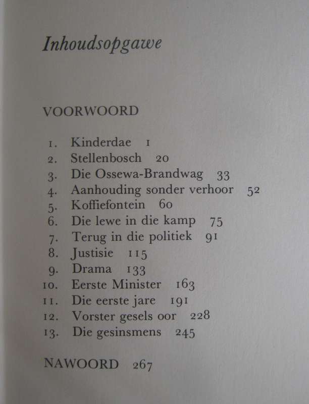 Vorster  Die Mens  Signed  John DOliveira