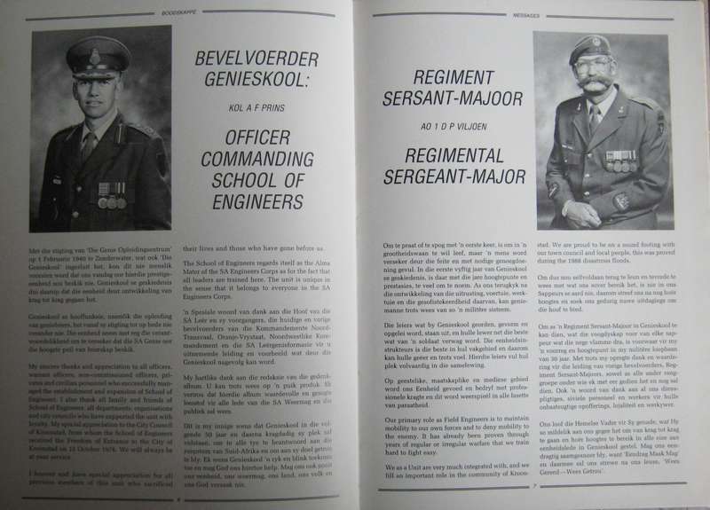 Die Geskiedenis van Genieskool 1940-1990 - School of Engineers The History Komdt J C Rabe