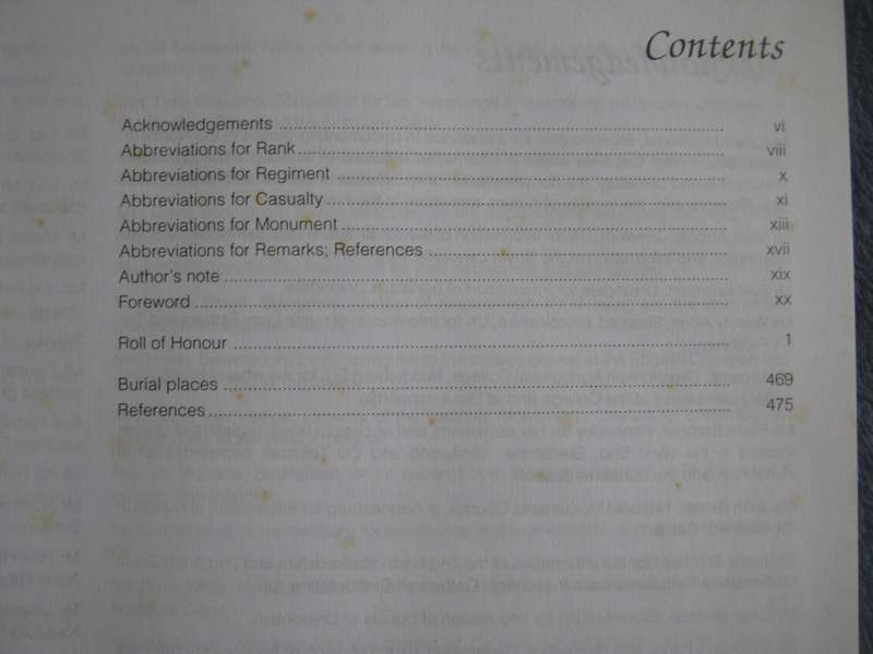 In Memoriam. Roll of Honour Imperial Forces Anglo Boer War 1899-1902 Steve Watt  Publisher