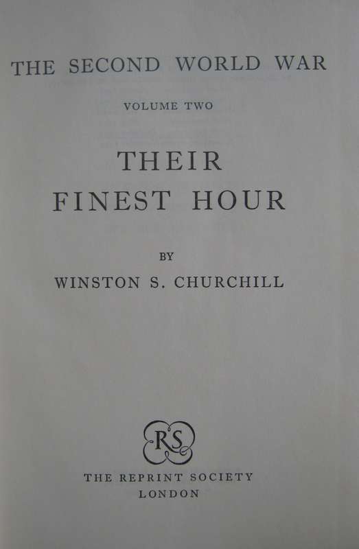 The Second World War Winston Churchill 4 Volumes
