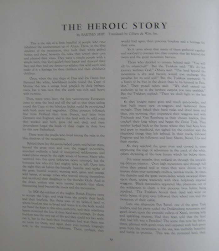 Die Gelofte The Covenant Le Serment Das Gelubde 16 Desember  1949 Bartho Smit