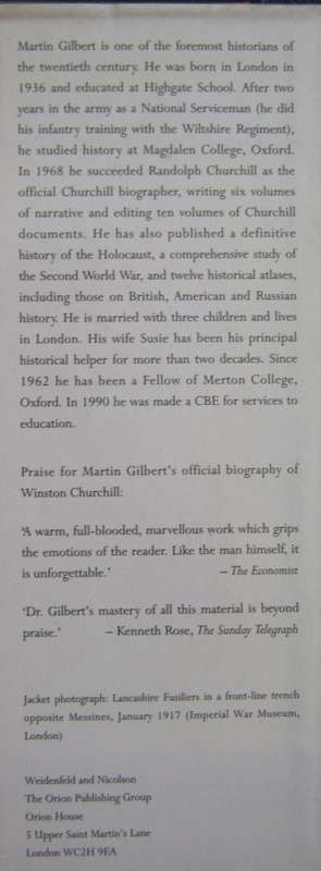 First World War and Second World War  2 Volumes Martin Gilbert