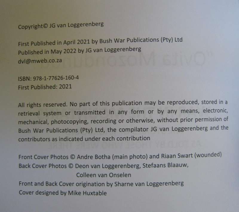 Ovita Mozondundu War in the Mountains The Kaokoland Story During the South African War  Signed