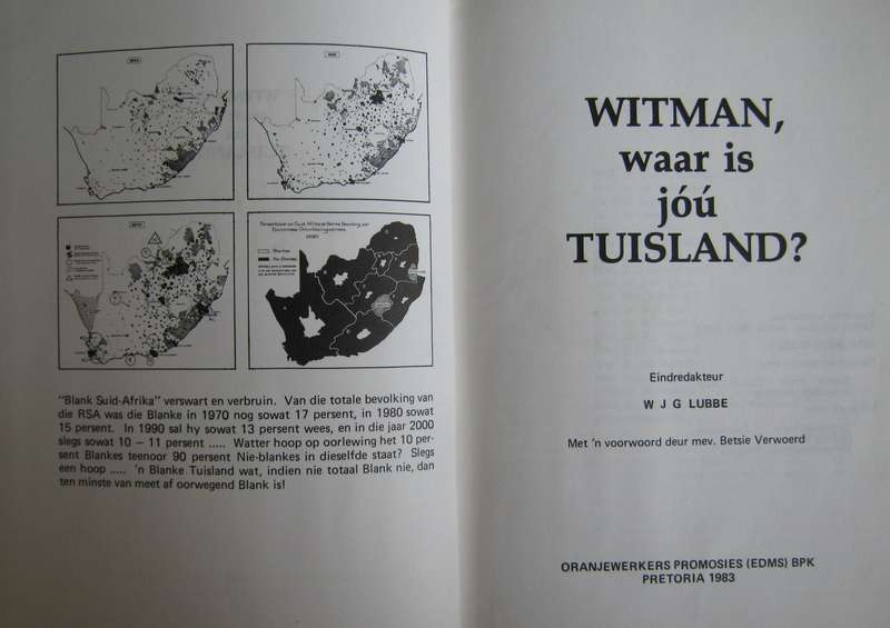 Witman, Waar is jou Tuisland? W J G Lubbe