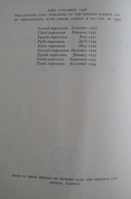 The Second World War Winston Churchill 4 Volumes