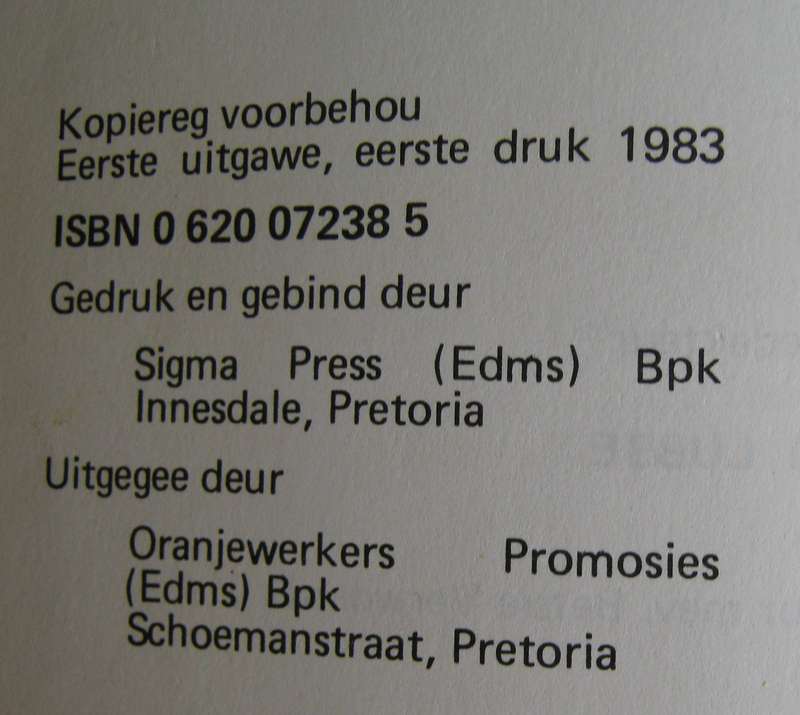 Witman, Waar is jou Tuisland? W J G Lubbe