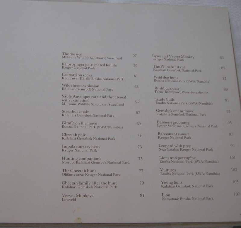 Drawn from Life A Portfolio of Wildlife Drawings. Signed by Zakkie Eloff & Sue Hart