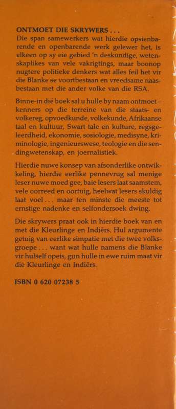 Witman, Waar is jou Tuisland? W J G Lubbe