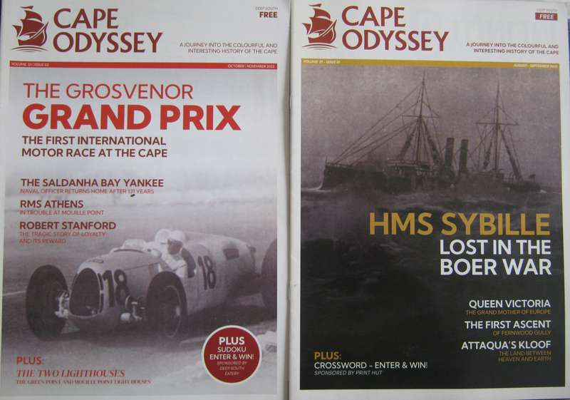 2 Copies of the Cape Odyssey Journals Editor  Richard Chapman