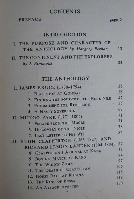 African Discovery An Anthology of Exploration Margery Perham and J Simmons